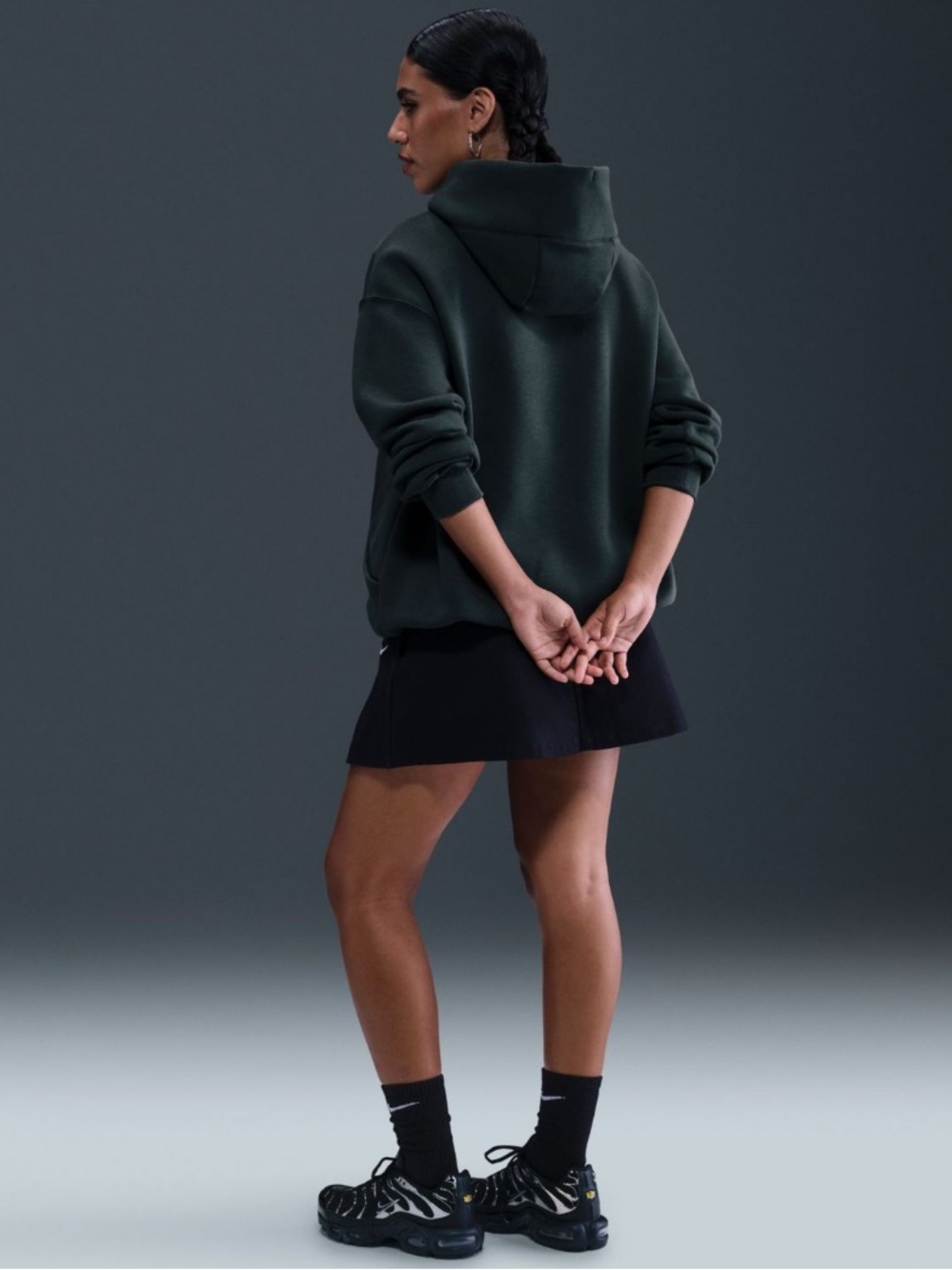 NWT Nike Women's Sportswear Phoenix Fleece Oversized Pullover Hoodie. Size Small - Picture 4 of 10